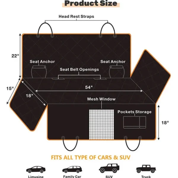 PetComfort Pro™ Car Seat Cover