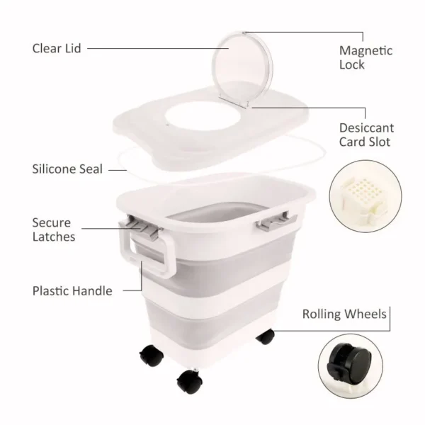 PopLock Pet Food Storage Container